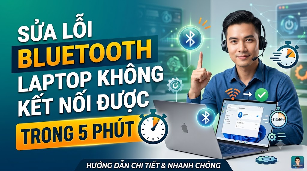 Sửa lỗi Bluetooth laptop kh&ocirc;ng kết nối được
