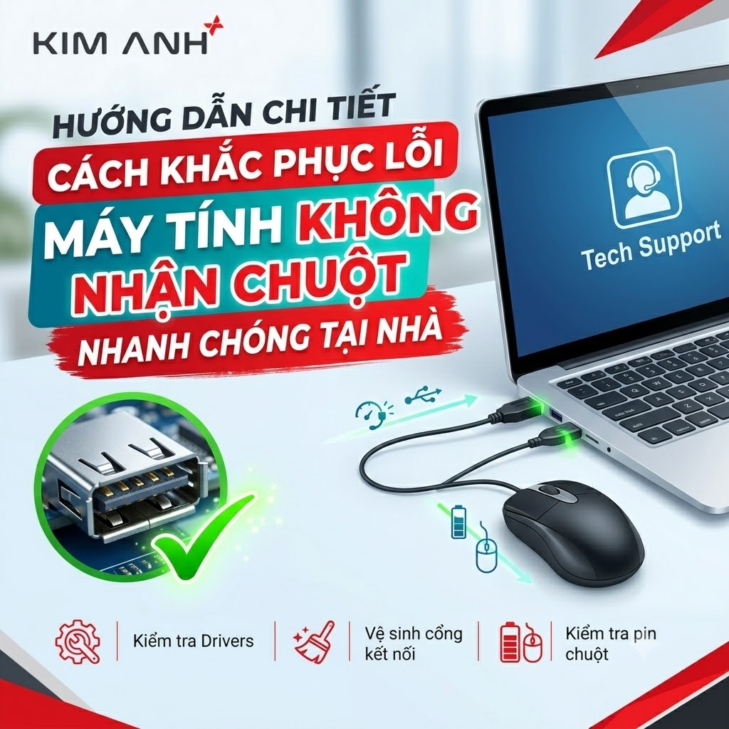Hướng Dẫn Chi Tiết Cách Khắc Phục Lỗi Máy Tính Không Nhận Chuột Nhanh Chóng Tại Nhà