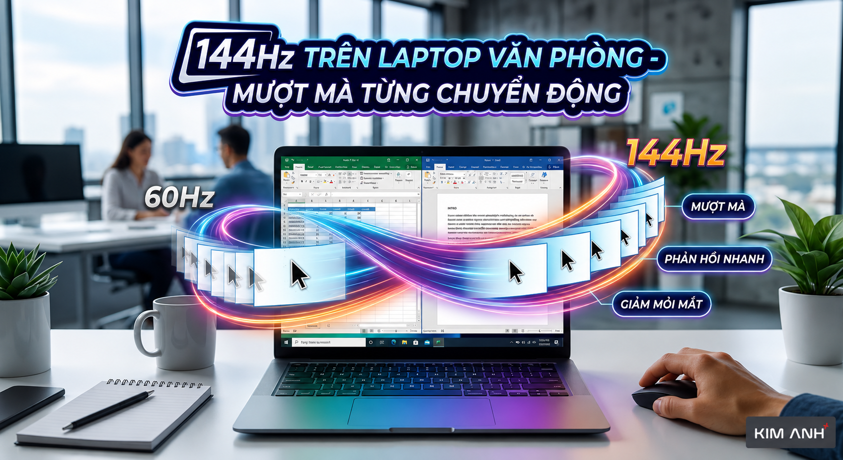 Màn hình laptop 120Hz/144Hz có cần thiết cho dân văn phòng hay chỉ dành cho game thủ?