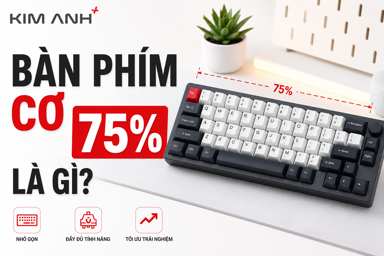 Bàn Phím Cơ 75% Là Gì? Lựa Chọn Hoàn Hảo Cho Dân Văn Phòng, Coder