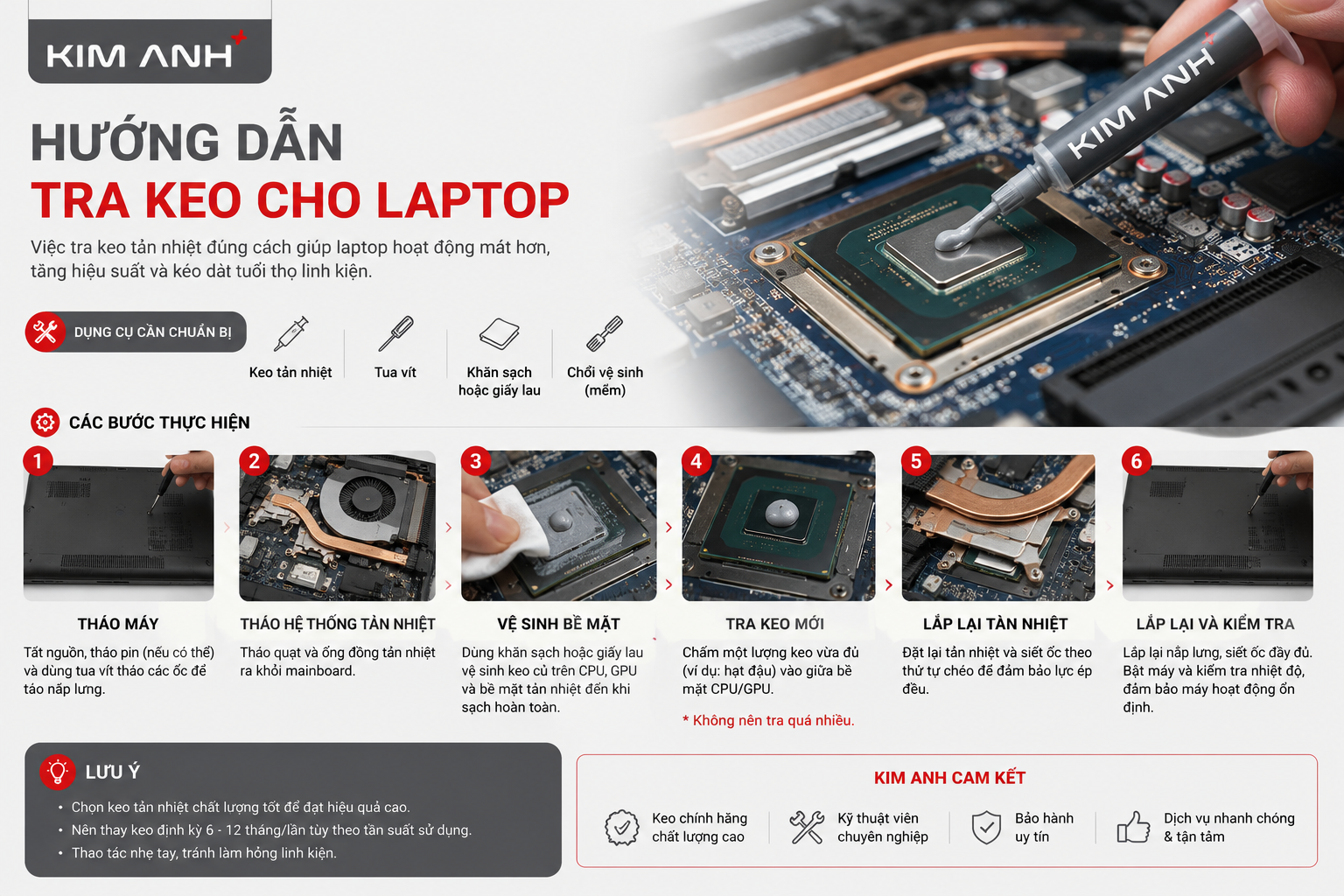 Cách Tra Hoặc Thay Keo Tản Nhiệt Cho Laptop Tại Nhà Đúng Chuẩn Và Hiệu Quả Cách Tra Hoặc Thay Keo Tản Nhiệt Cho Laptop Tại Nhà Đúng Chuẩn Và Hiệu Quả