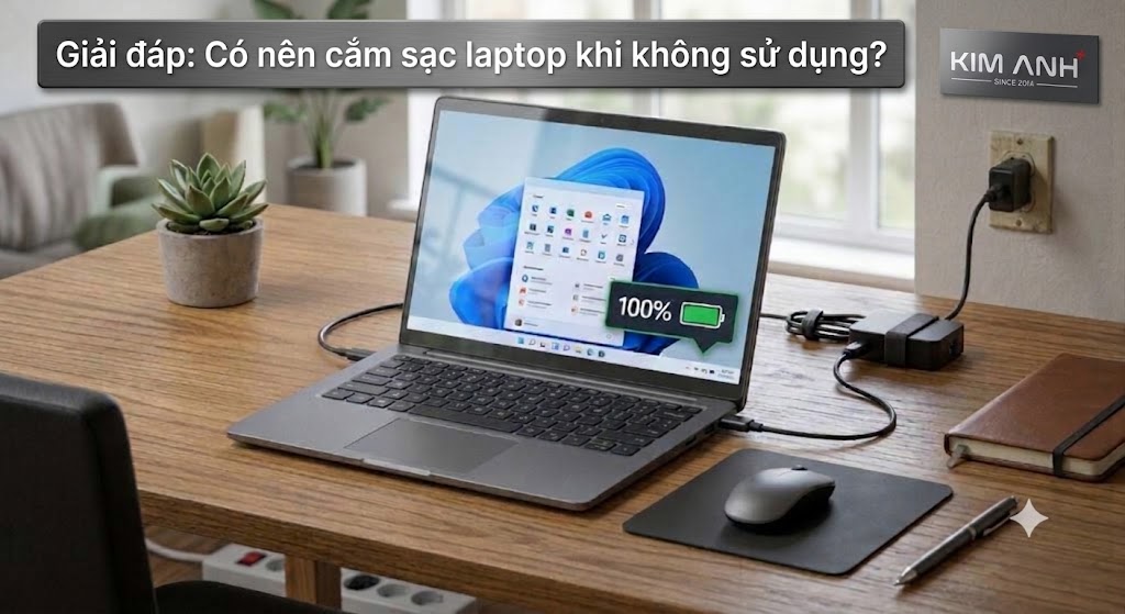 Giải đáp: Có nên cắm sạc laptop khi không sử dụng?