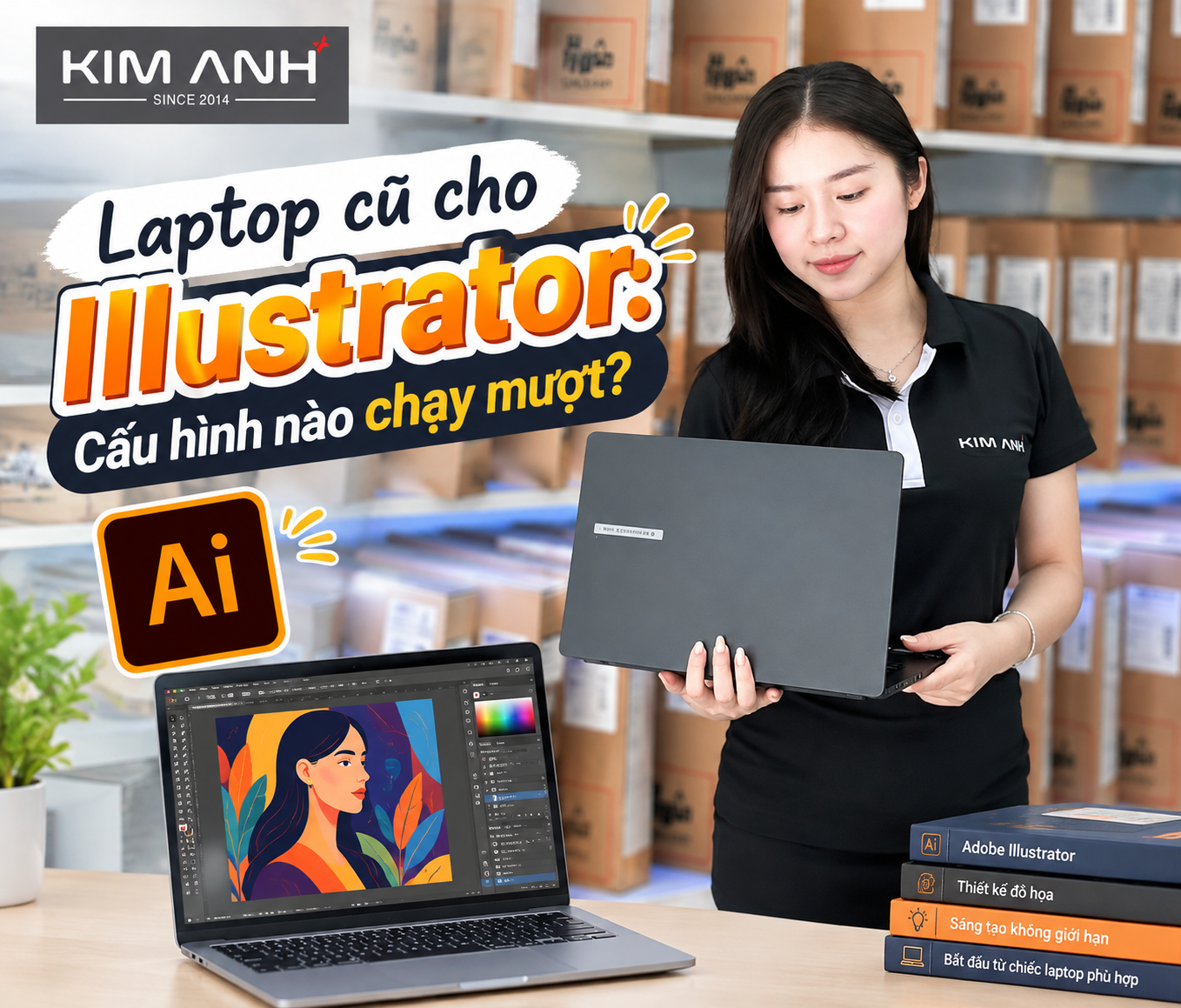 Laptop cũ cho Illustrator: Cấu hình nào chạy mượt? Laptop cũ cho Illustrator: Cấu hình nào chạy mượt?