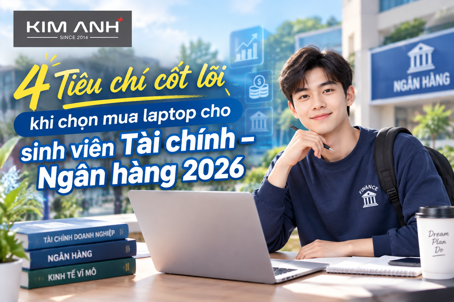 Laptop cũ cho sinh viên Tài chính Ngân hàng tại Laptop Kim Anh
