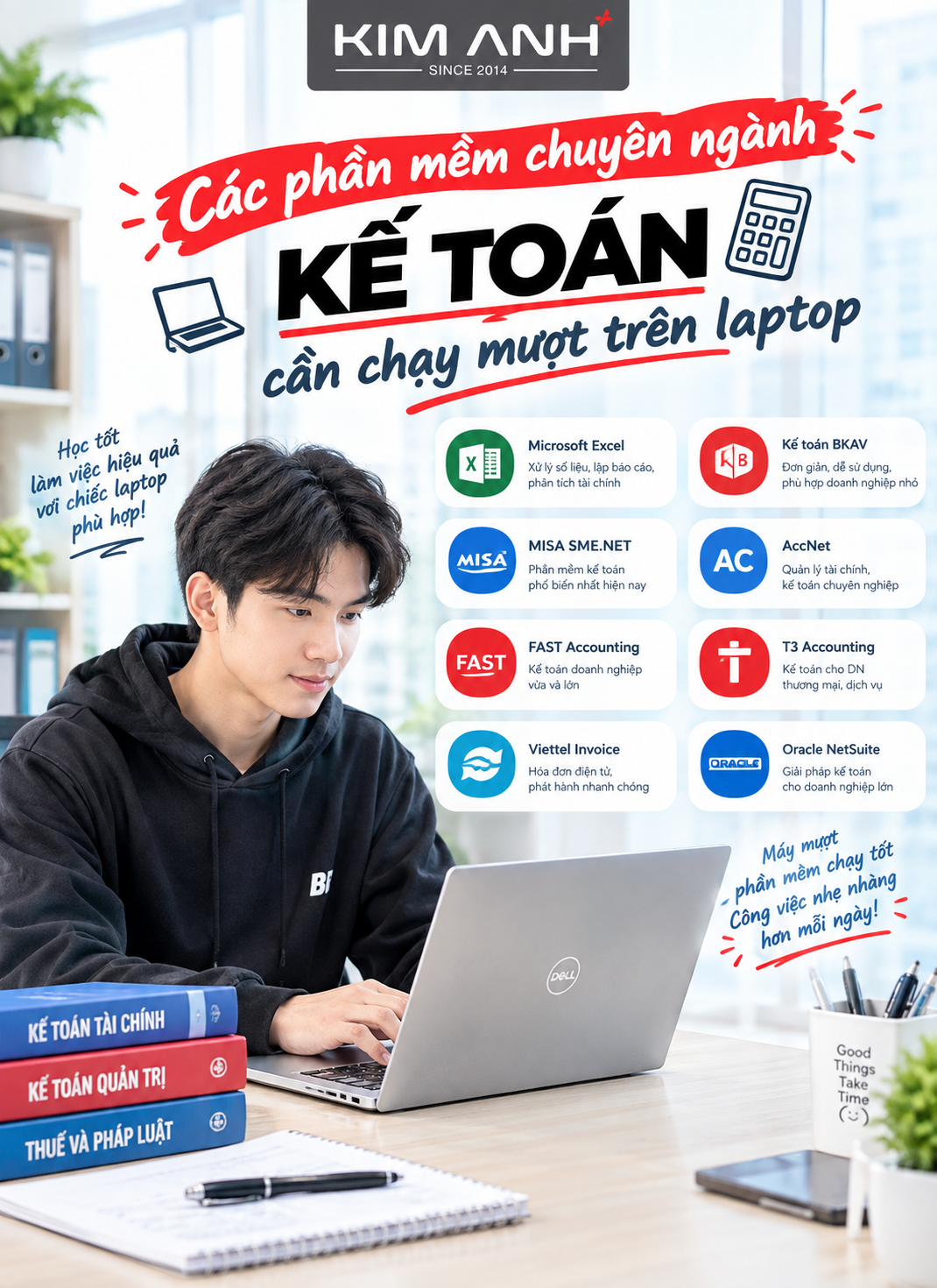 Laptop cũ cho sinh viên kế toán tại Laptop Kim Anh