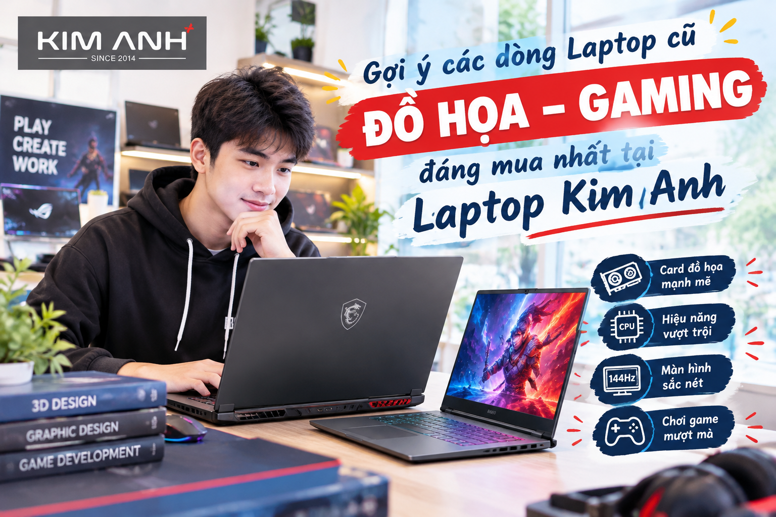Laptop cũ cho sinh viên Kiến Trúc tại Laptop Kim Anh