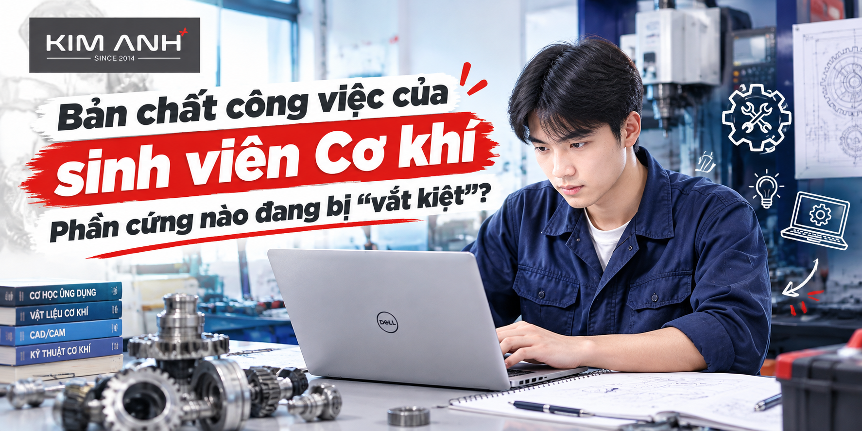 Laptop cũ cho sinh viên cơ khí chạy SolidWorks tại Laptop Kim Anh