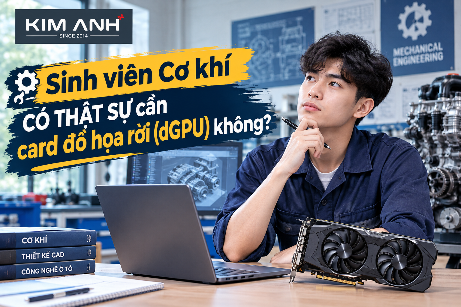 Laptop cũ cho sinh viên cơ khí chạy SolidWorks tại Laptop Kim Anh
