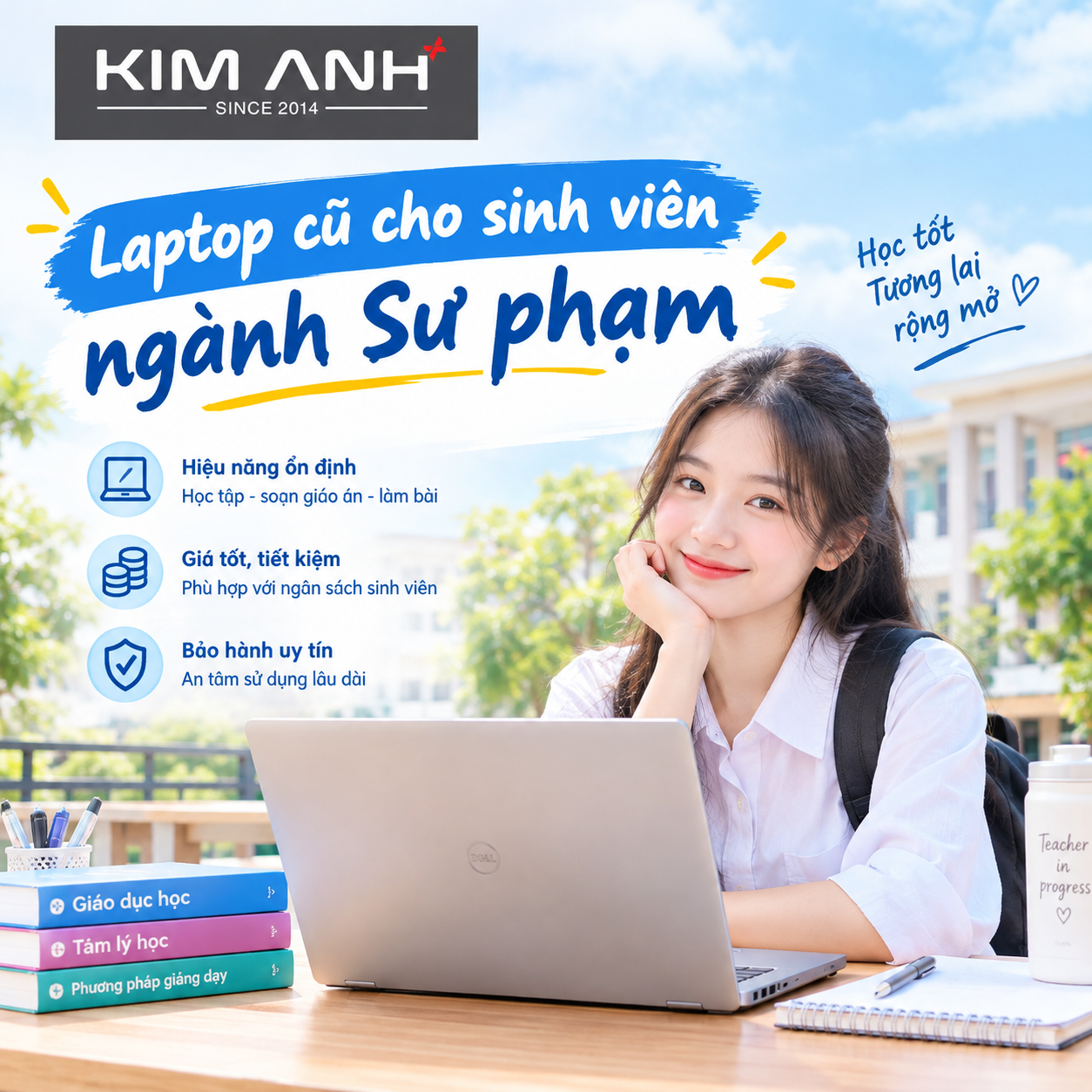 Laptop cũ cho sinh viên ngành Sư phạm