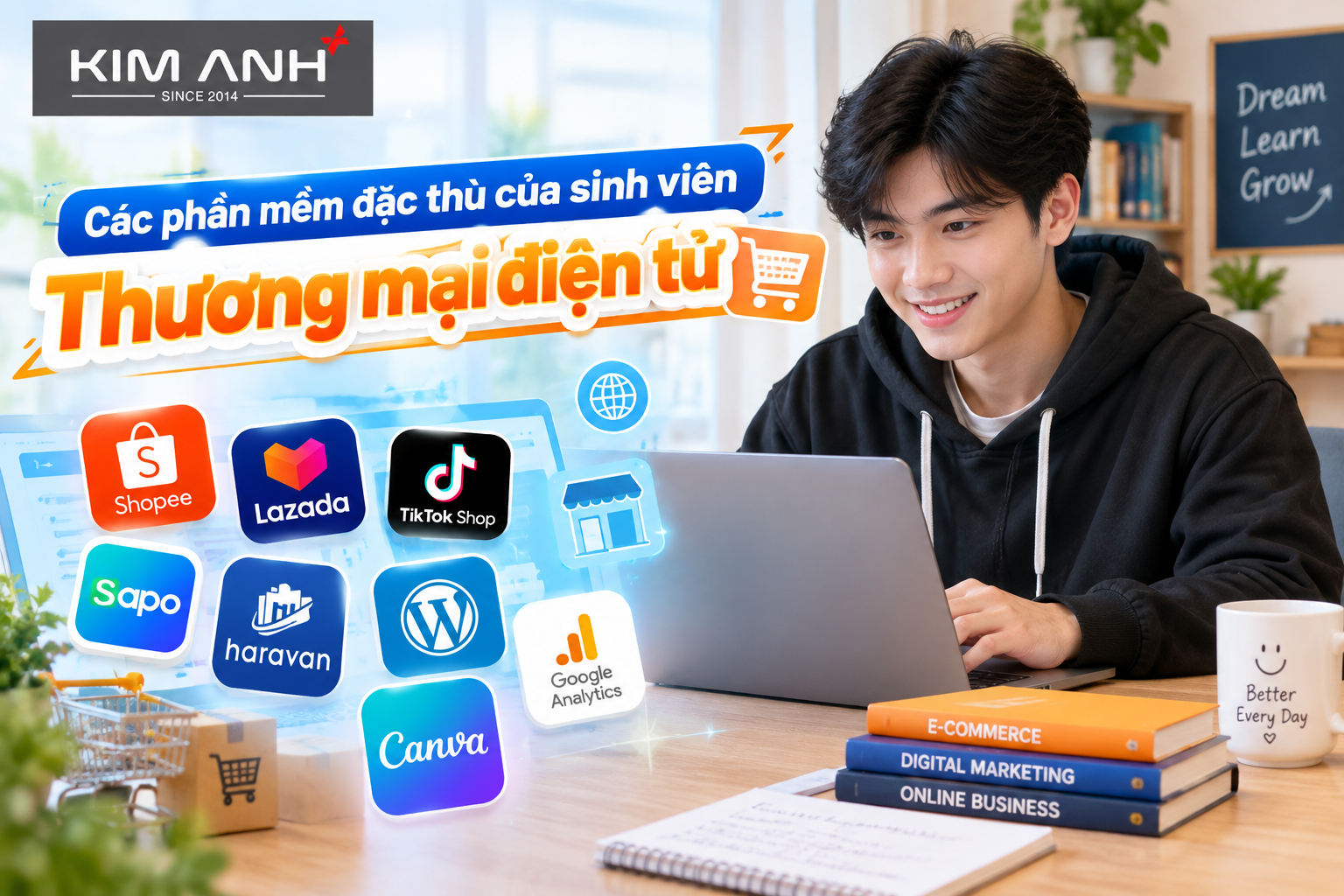 Laptop cũ cấu hình mạnh cho sinh viên Thương mại điện tử tại Laptop Kim Anh