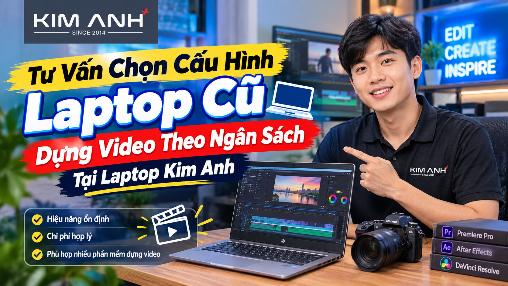 Laptop cũ cho dựng video nên chọn CPU Intel hay AMD - Laptop Kim Anh1