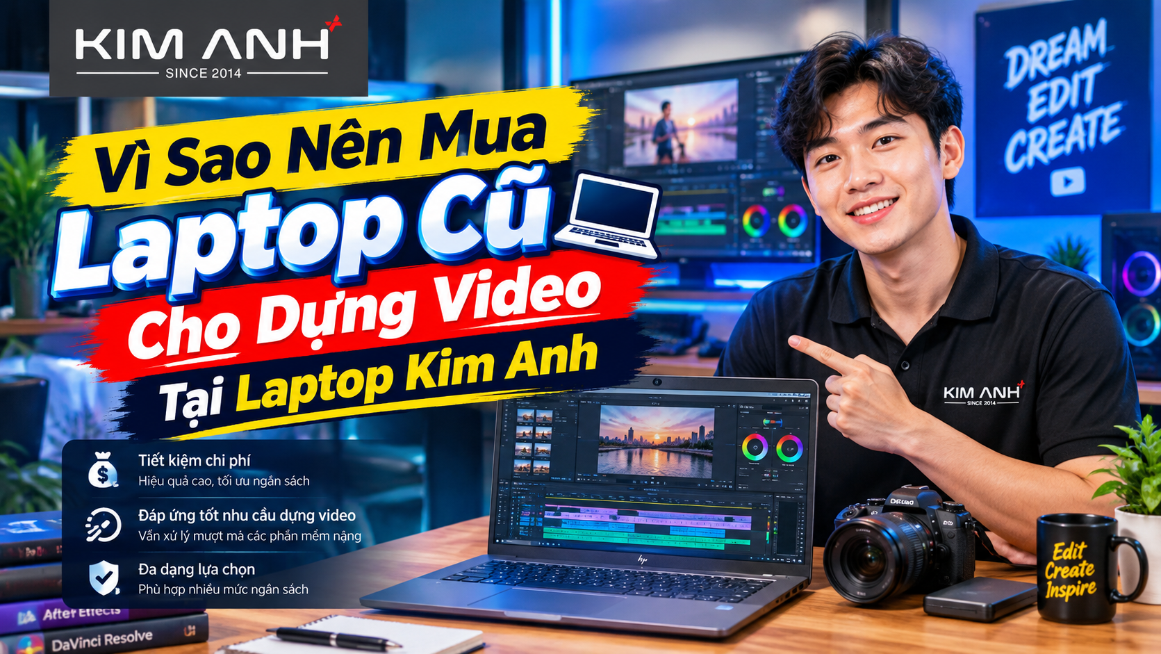 Laptop cũ cho dựng video nên chọn CPU Intel hay AMD - Laptop Kim Anh5