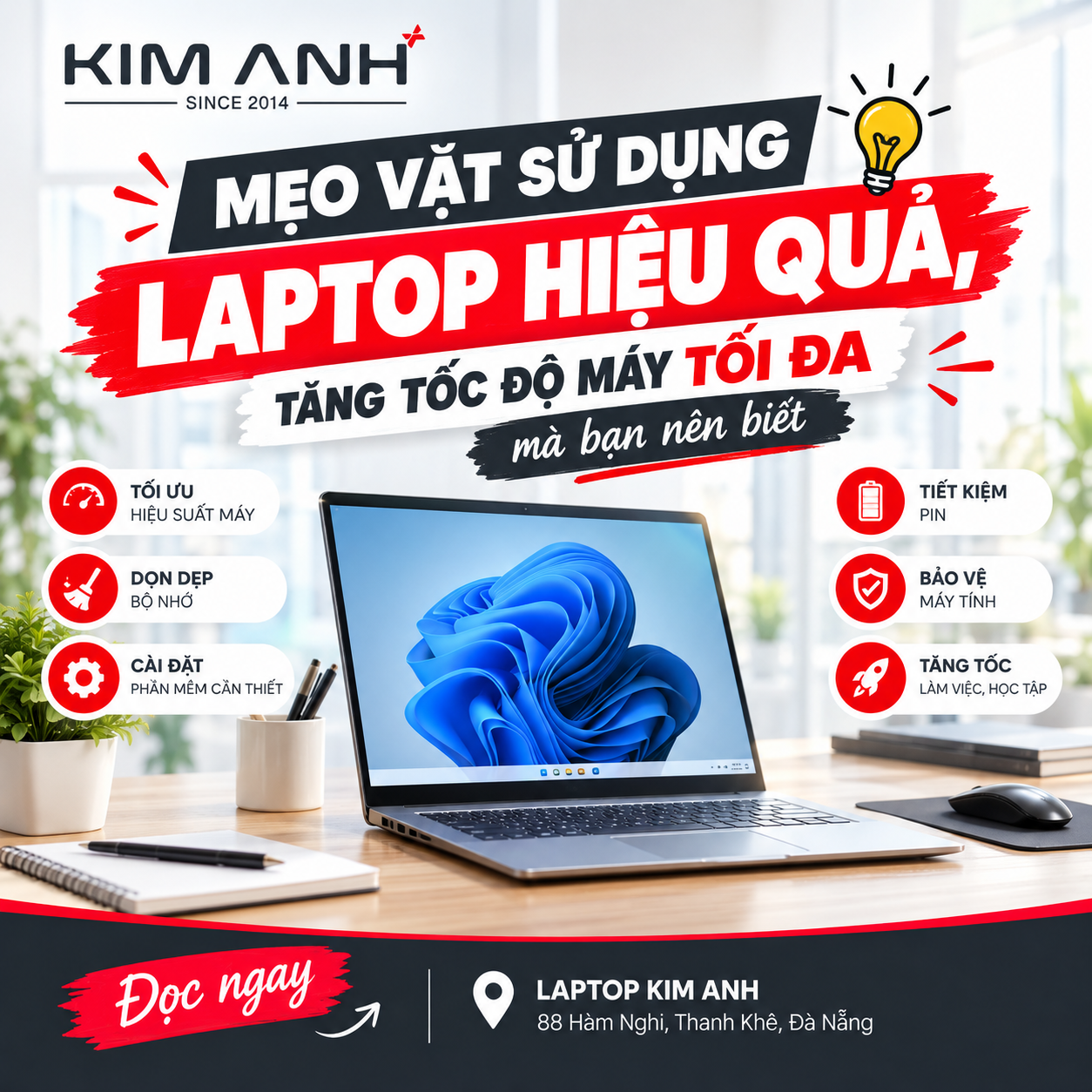 8 Mẹo vặt sử dụng Laptop hiệu quả, tăng tốc độ máy tối đa mà bạn nên biết