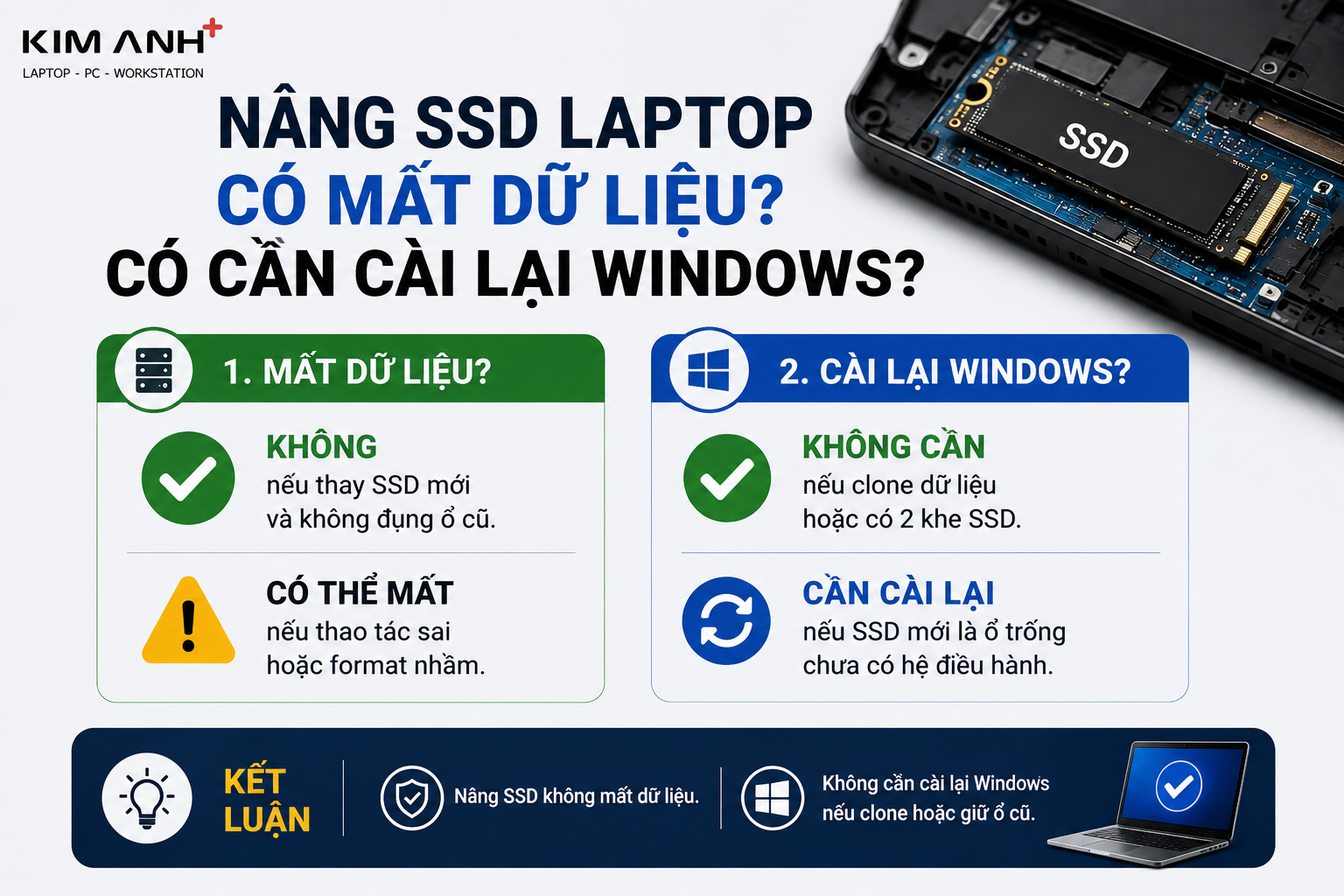 SSD SATA và NVMe khác nhau như thế nào? Laptop nên chọn loại nào?