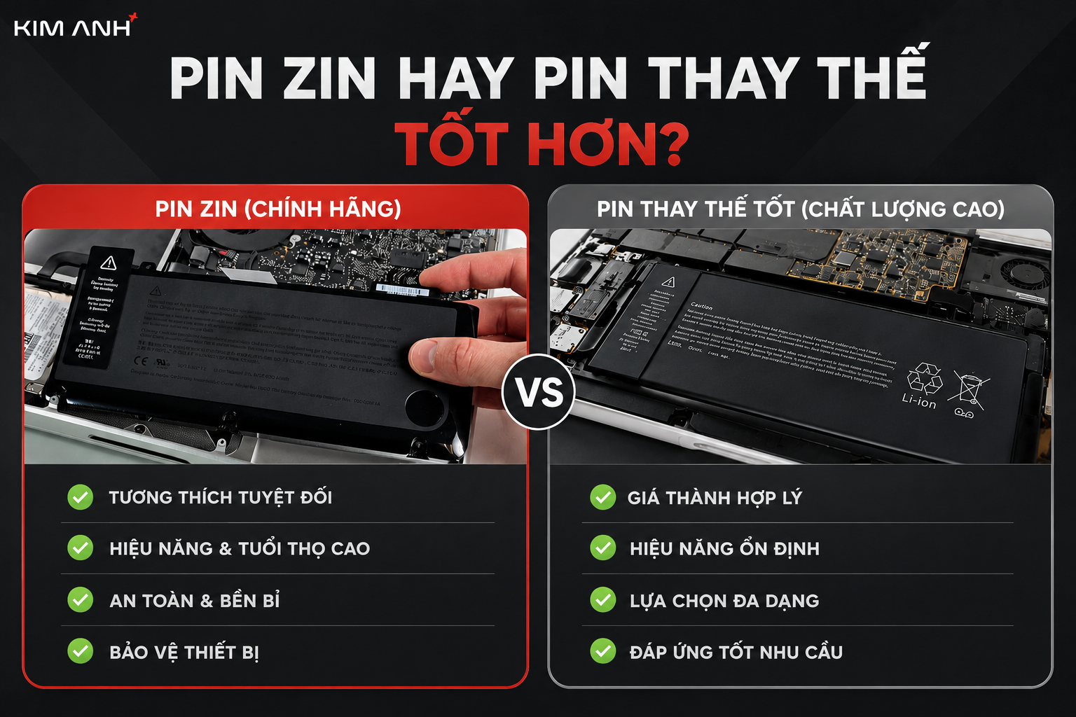 Pin Zin Hay Pin Thay Thế Tốt Hơn Khi Mua Laptop Cũ
