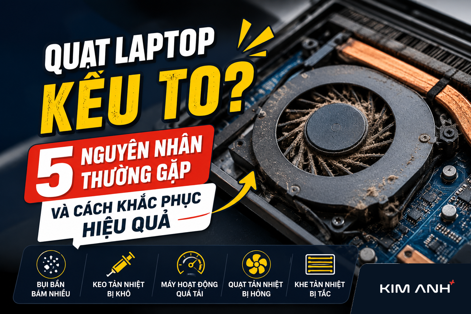 Quạt Laptop Kêu To? 5 Nguyên Nhân Thường Gặp Và Cách Khắc Phục Hiệu Quả Quạt Laptop Kêu To? 5 Nguyên Nhân Thường Gặp Và Cách Khắc Phục Hiệu Quả