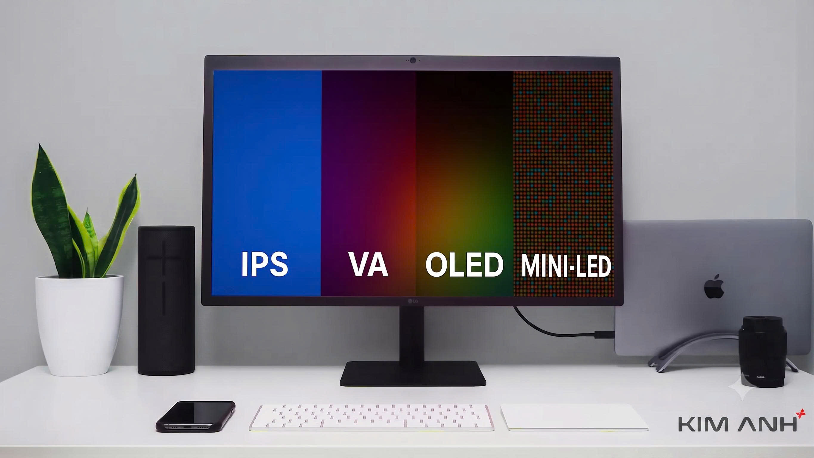 So sánh tấm nền màn hình TN, VA, IPS, OLED