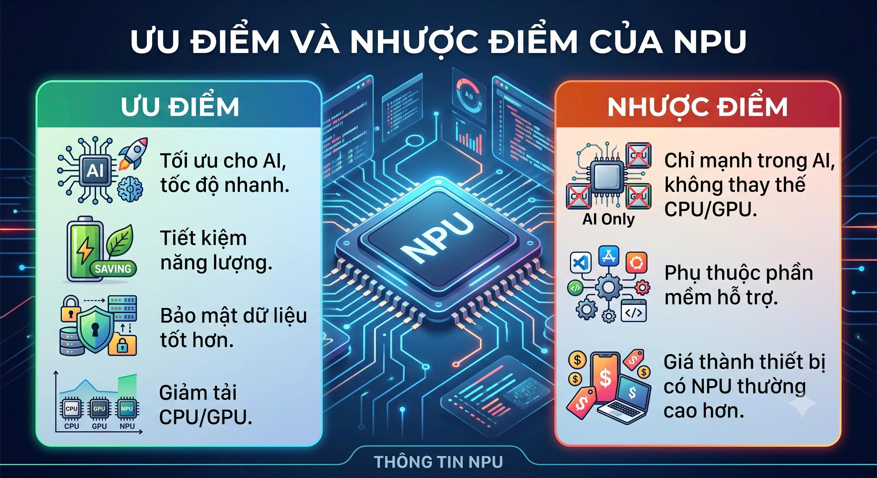 Ưu nhược điểm NPU