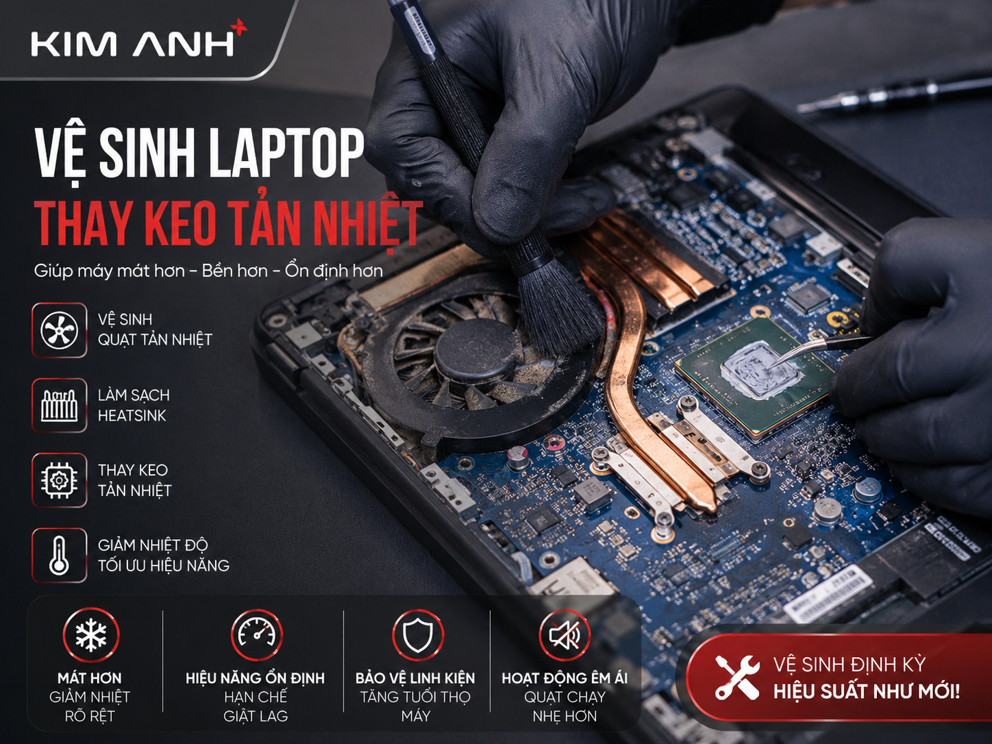 Khi Nào Nên Vệ Sinh Laptop và Thay Keo Tản Nhiệt? Dấu Hiệu & Thời Điểm Vàng