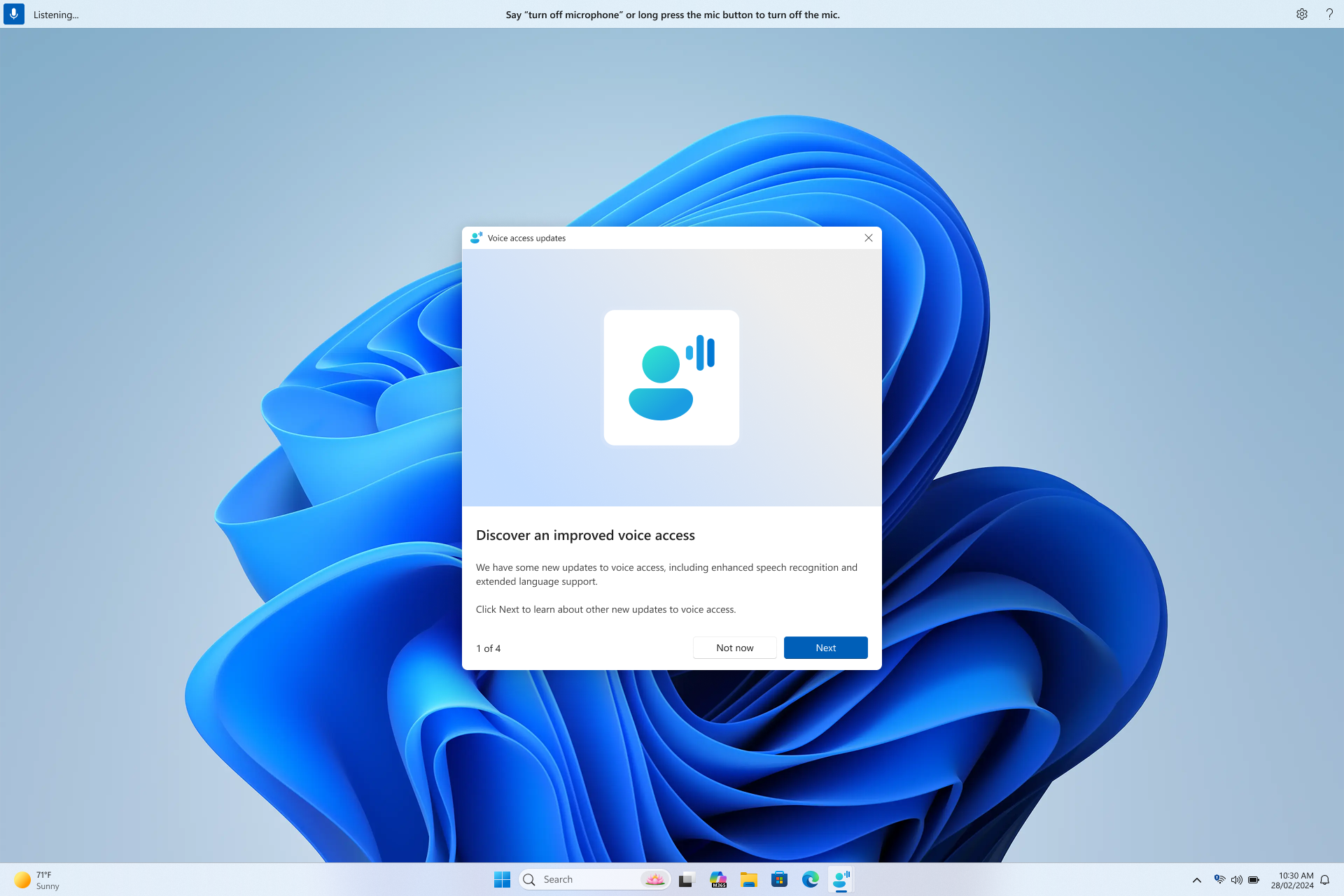 Voice Access Windows 11