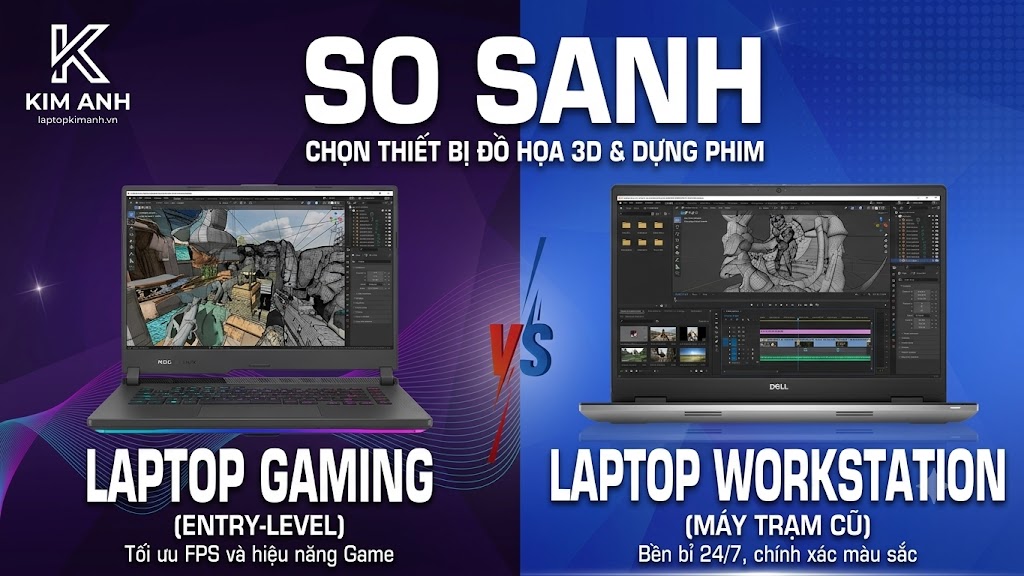 Nên chọn máy trạm cũ (Workstation) hay laptop gaming entry-level cho đồ họa 3D & dựng phim? Nên chọn máy trạm cũ (Workstation) hay laptop gaming entry-level cho đồ họa 3D & dựng phim?