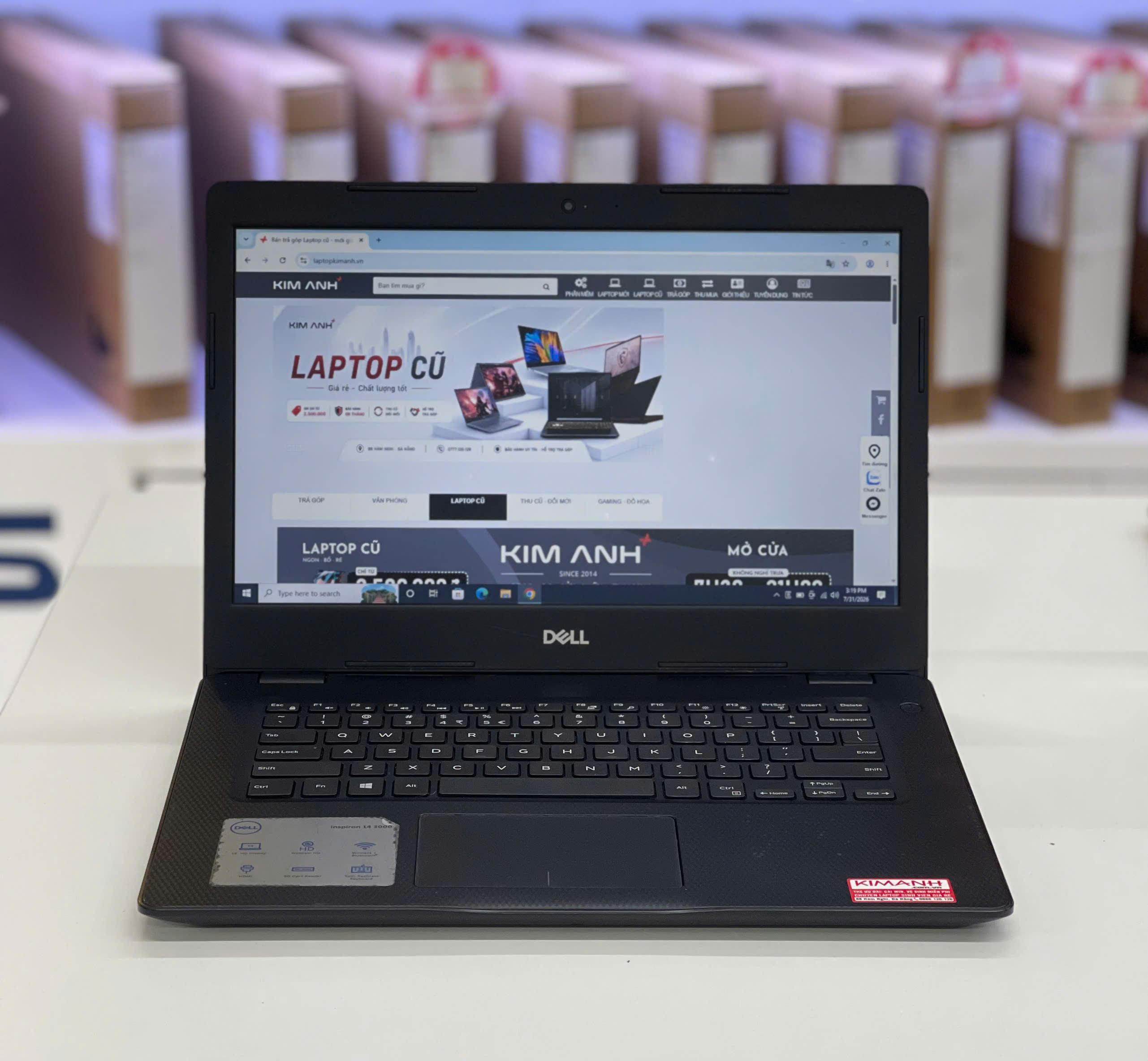 Laptop Cũ Dell N3480 / I3 - 8145U / RAM 8GB / SSD 120GB - HDD 1TB / HD Laptop Cũ Dell N3480 / I3 - 8145U / RAM 8GB / SSD 120GB - HDD 1TB / HD-1666