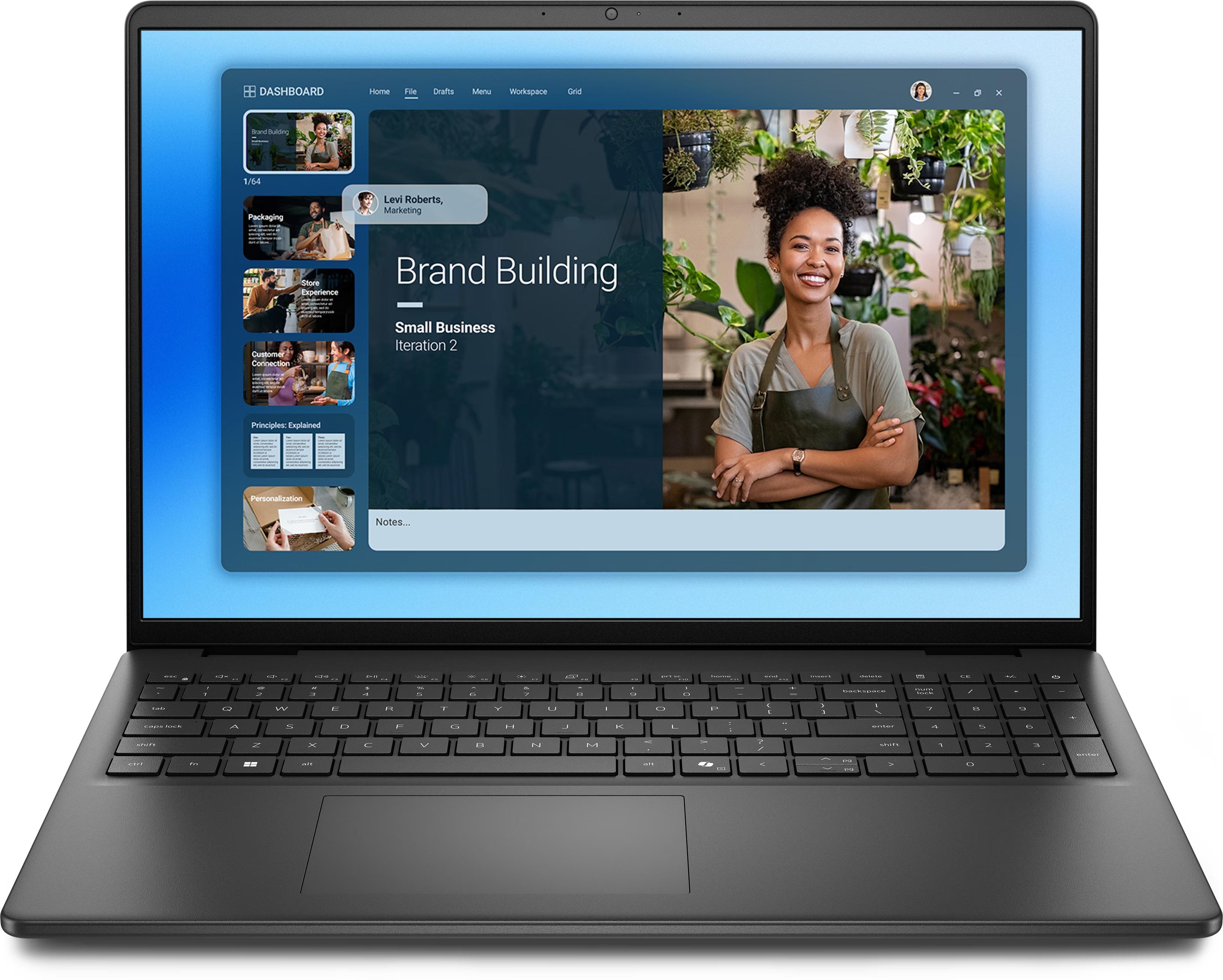 [New Outlet] Laptop Dell DC16255 AMD Ryzen 7-250/ RAM 16GB/ SSD 1TB/ Màn 16.0 inch FHD+ Touch Carbon