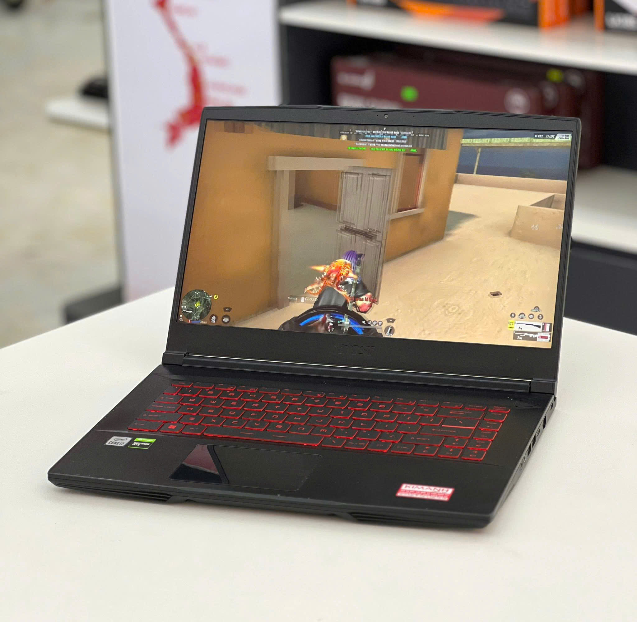 Laptop cũ MSI GF63 I7 - 10750H/RAM 16GB/SSD 512GB/FHD/RTX 1650